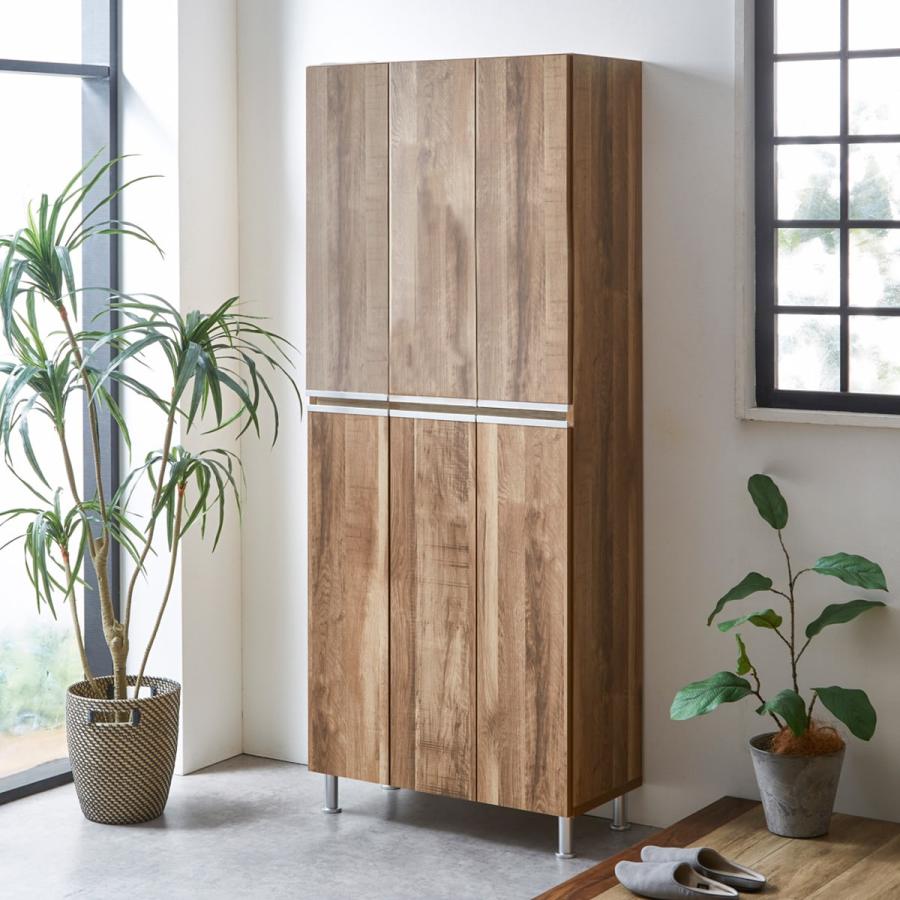 ニトリ（NITORI） シューズボックスリアル ハイタイプ板戸(幅75.2cm