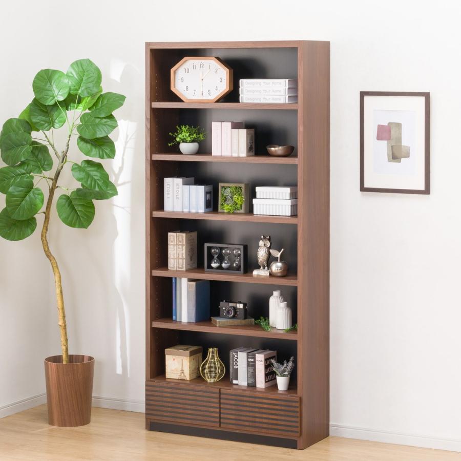 ニトリ（NITORI） オープン本棚 (ストライプ80) 書棚 ラック シェルフ