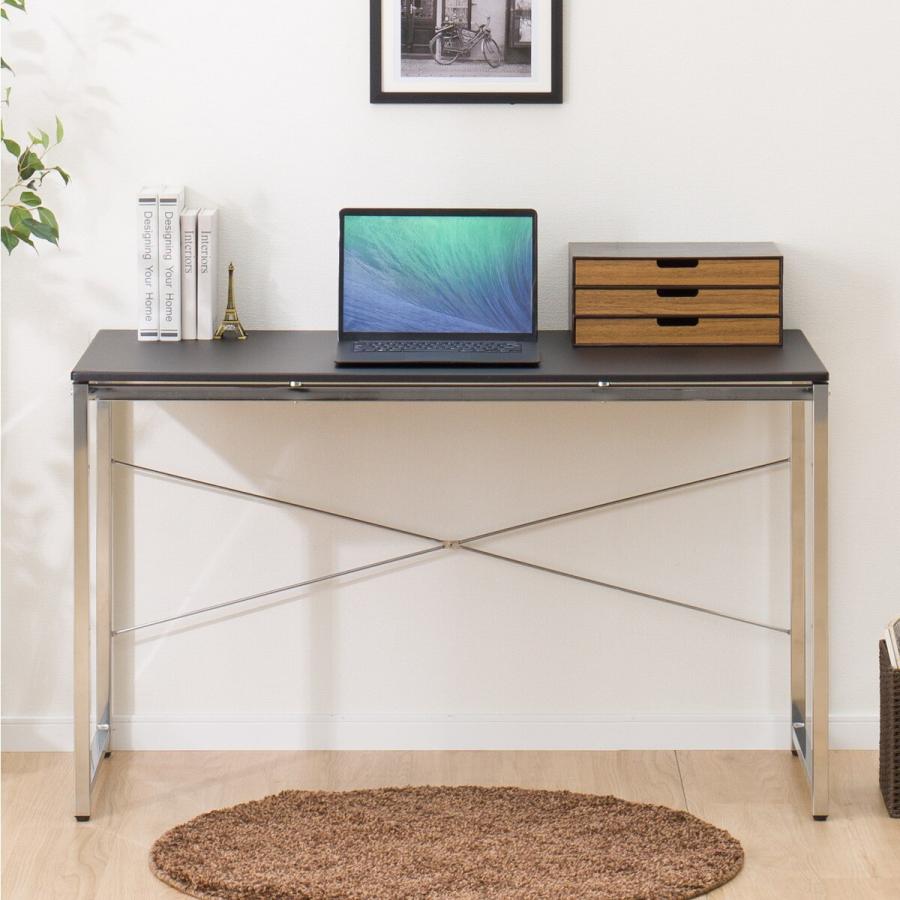 ニトリ（NITORI） 幅120cm デスク(N トリシア 120 BK) パソコンデスク