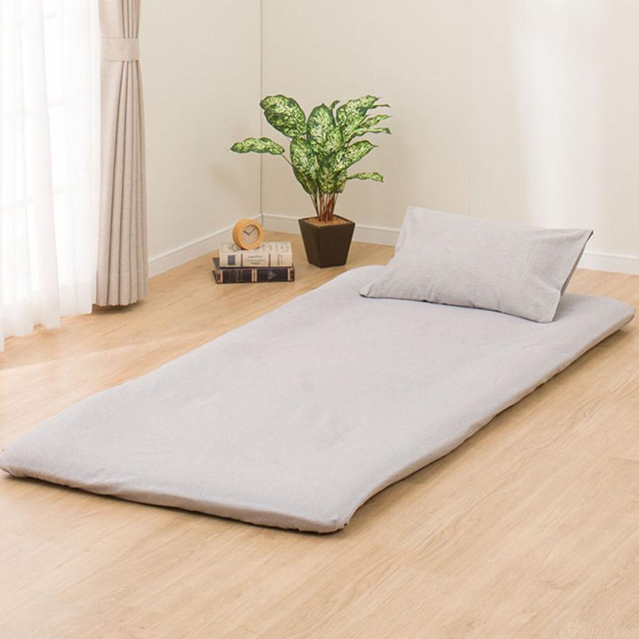 ニトリ（NITORI） マルチすっぽりシーツ シングル(コットンW2 SZ35 DGY