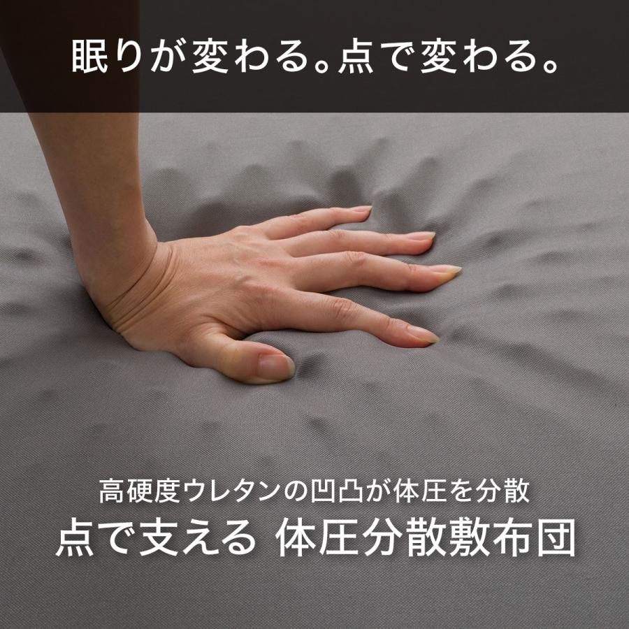 ニトリ（NITORI） 点で支える体圧分散 敷布団 (S F2205) シングル 厚さ