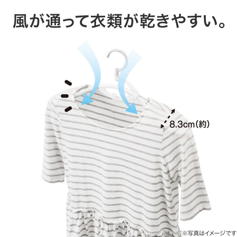 ニトリ（NITORI） 衣類が乾きやすいハンガー 6本組(グレー) : ニトリ