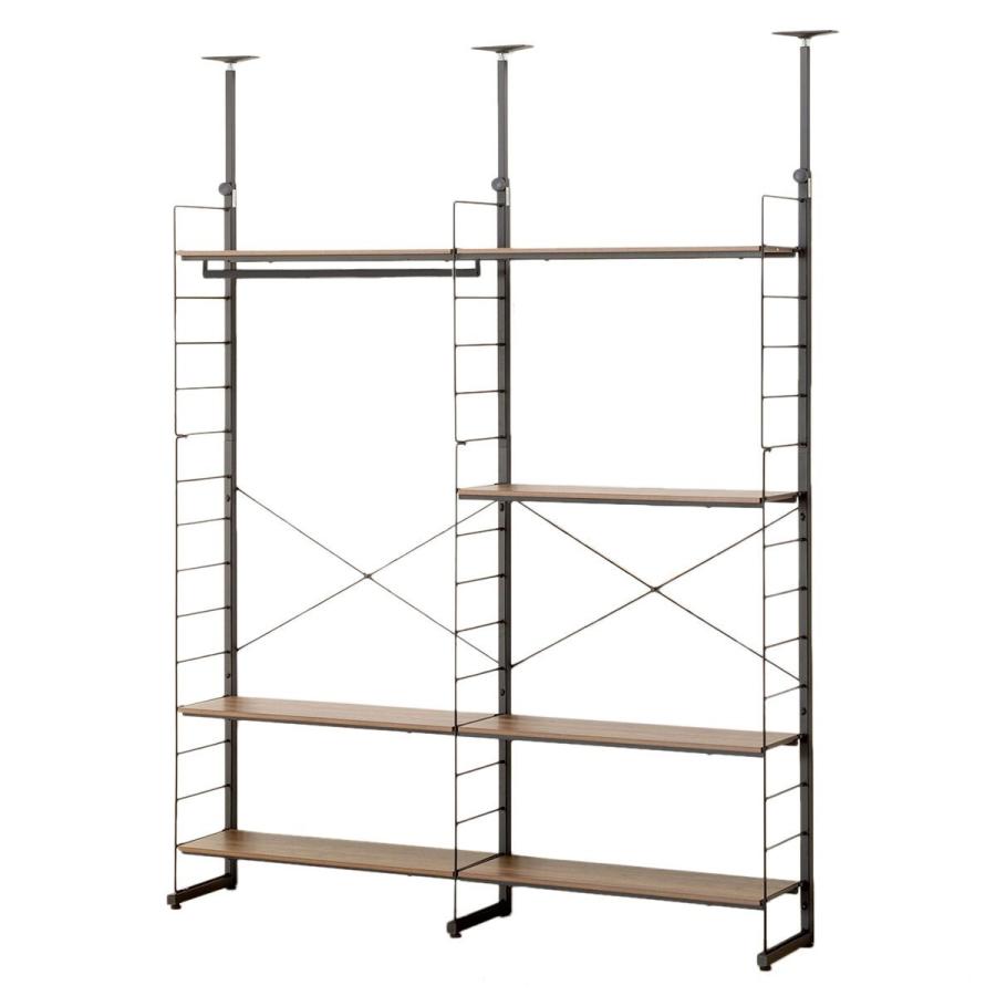 ニトリ（NITORI） 突っ張り壁面収納Nポルダ2連セット(幅80cm+80cm