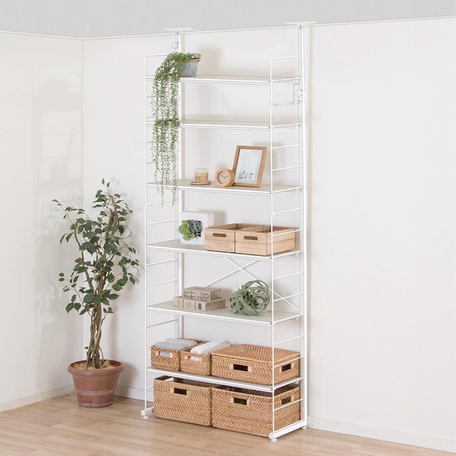 ニトリ（NITORI） 幅80cmセット 突っ張り壁面収納Nポルダ上段追加