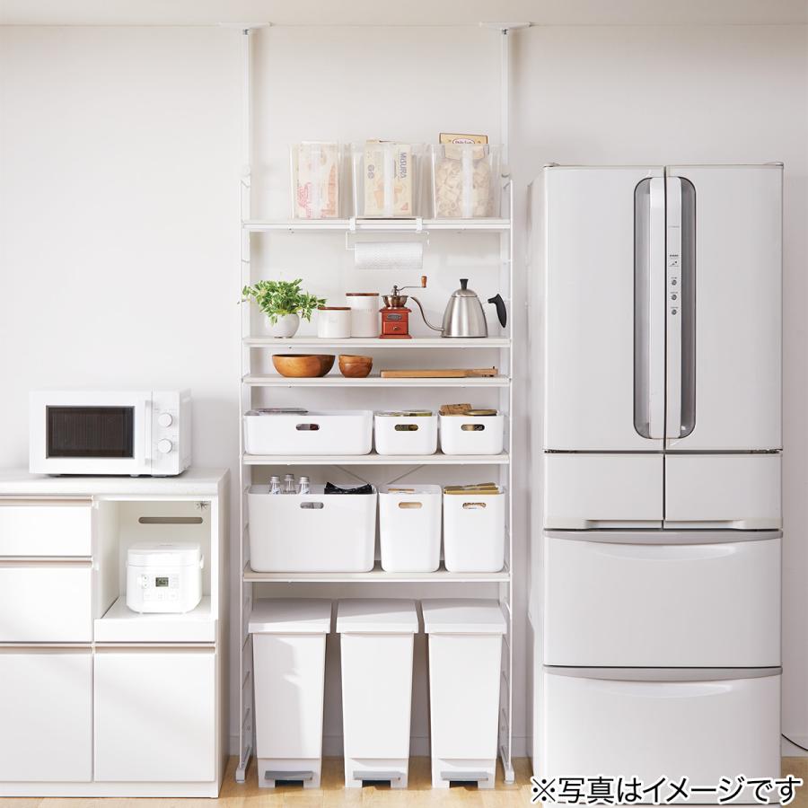 ニトリ（NITORI） 突っ張り壁面収納Nポルダ(幅80cm ホワイトウォッシュ