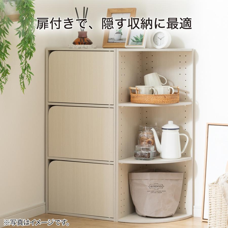 ニトリ（NITORI） 連結できるカラーボックス Nカラボ 扉付き 2段