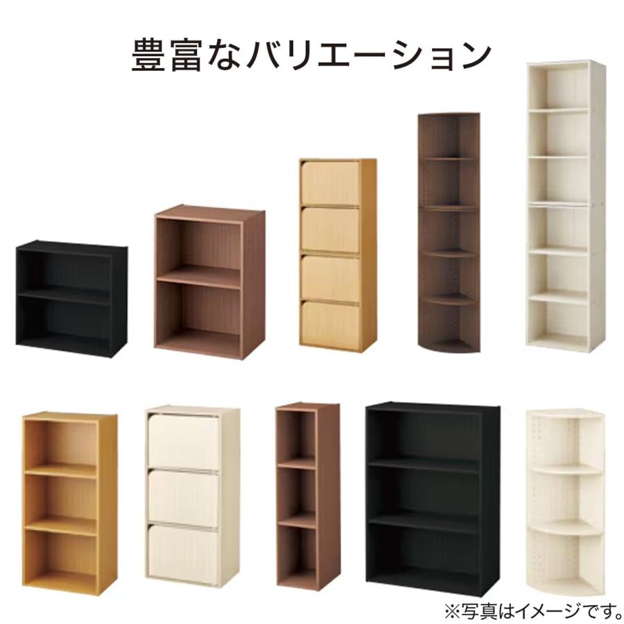 ニトリ（NITORI） 連結できるカラーボックス Nカラボ 扉付き 2段