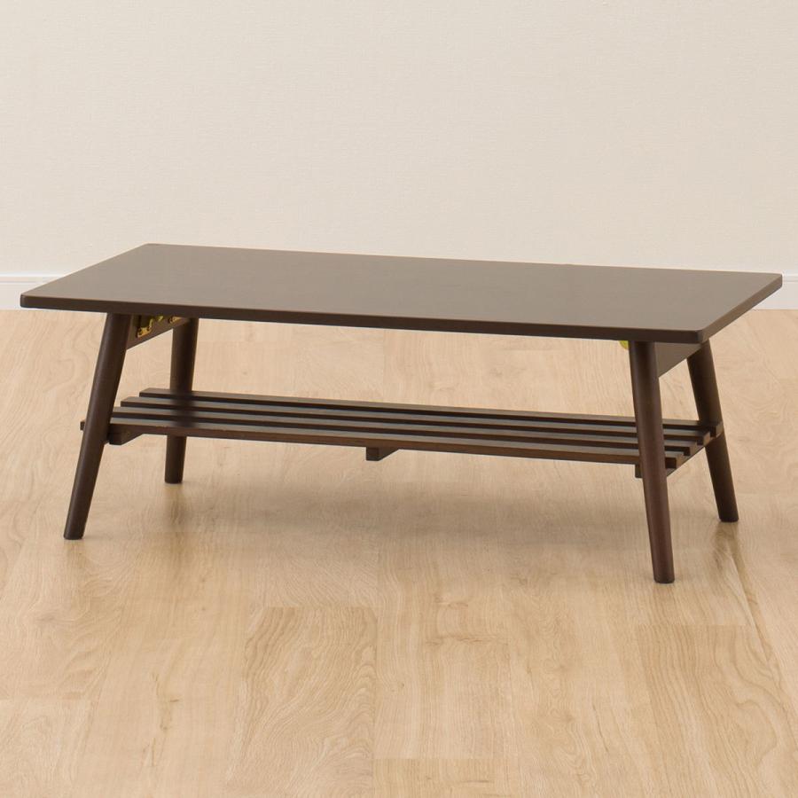 ニトリ（NITORI） 幅90cm 折りたたみテーブル 折脚テーブル ラポール