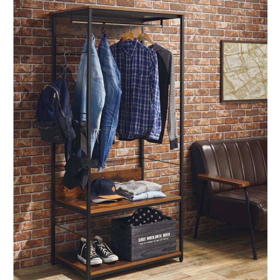 ニトリ（NITORI） ハンガーラック(N ステイン 1880 BR) クローゼット