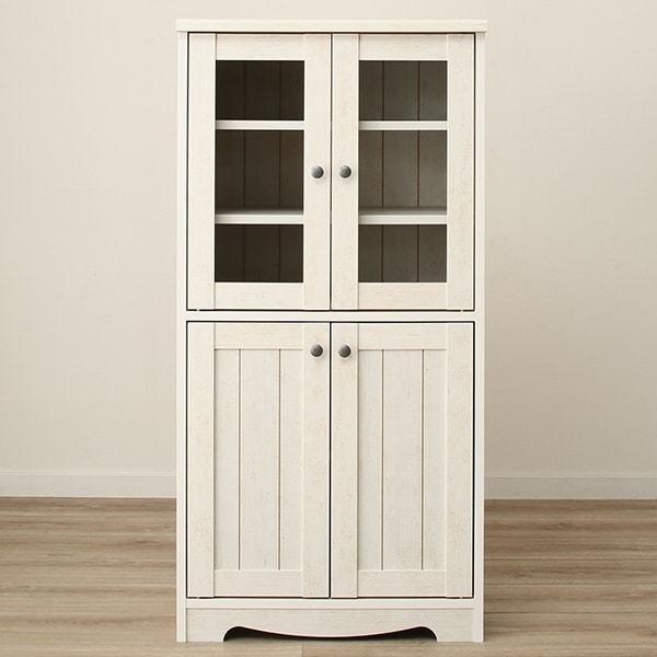 ニトリ（NITORI） 幅60cm キャビネット(リズバレーSLM1260B) 食器棚