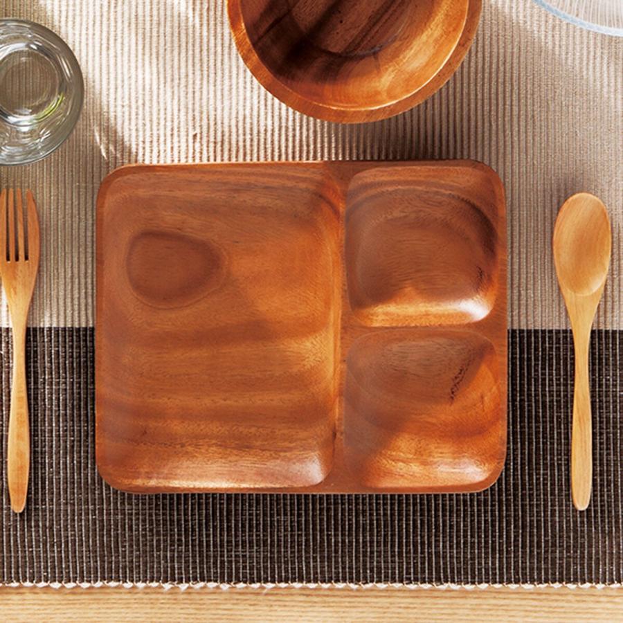 ニトリ（NITORI） レクタングルランチプレート(アカシア) ニトリ期間