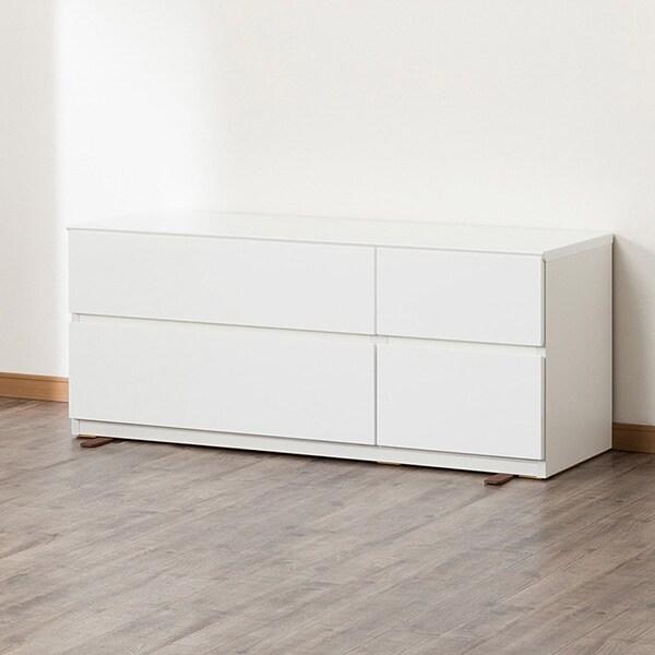 ニトリ（NITORI） ローチェスト(クエス 120-2LC WH) タンス たんす