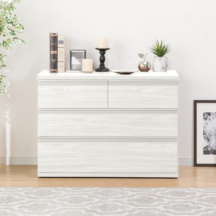 ニトリ（NITORI） クローゼット収納(トラウト 90-3 WW) タンス たんす