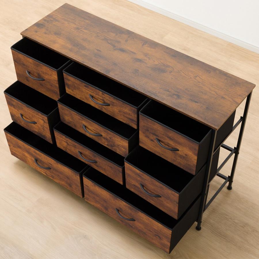 ニトリ（NITORI） ローチェスト(115 MBR/BK JH001) タンス たんす 衣類