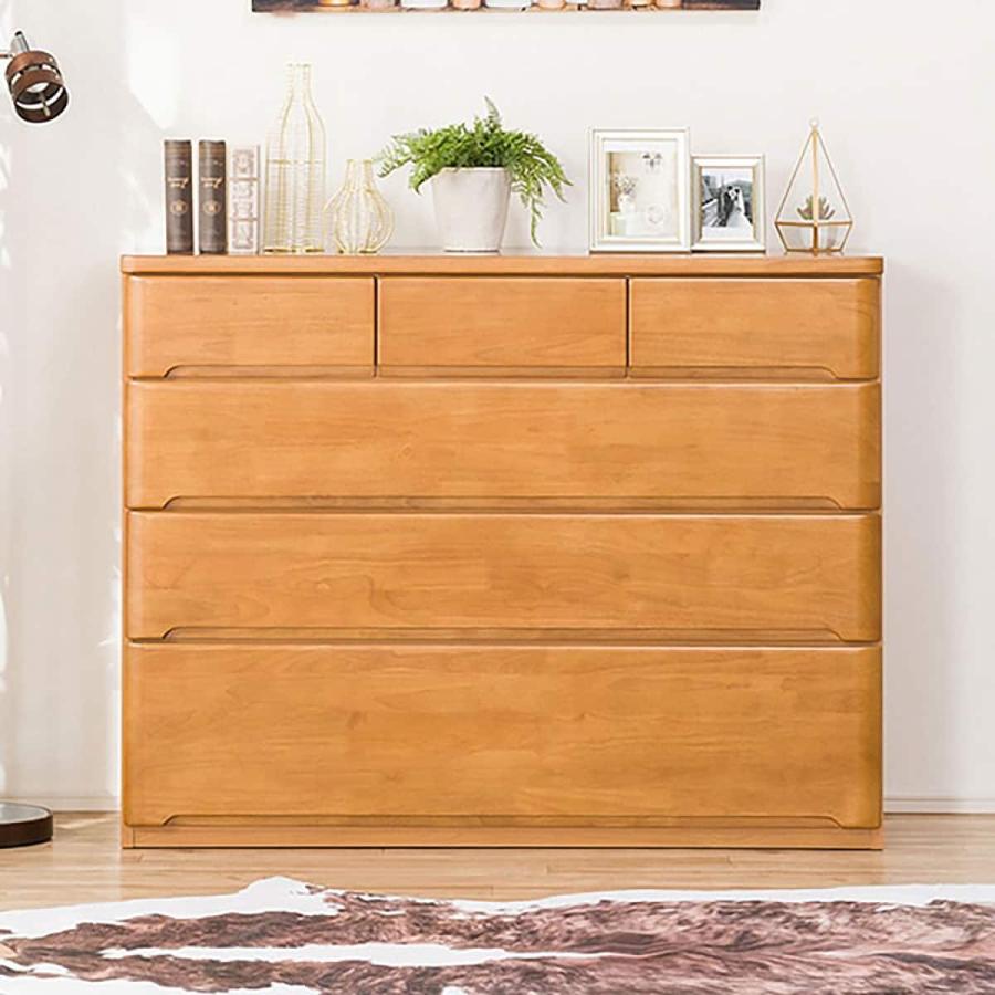 ニトリ（NITORI） ローチェスト(オウカ2 DVD120LC LBR) タンス たんす