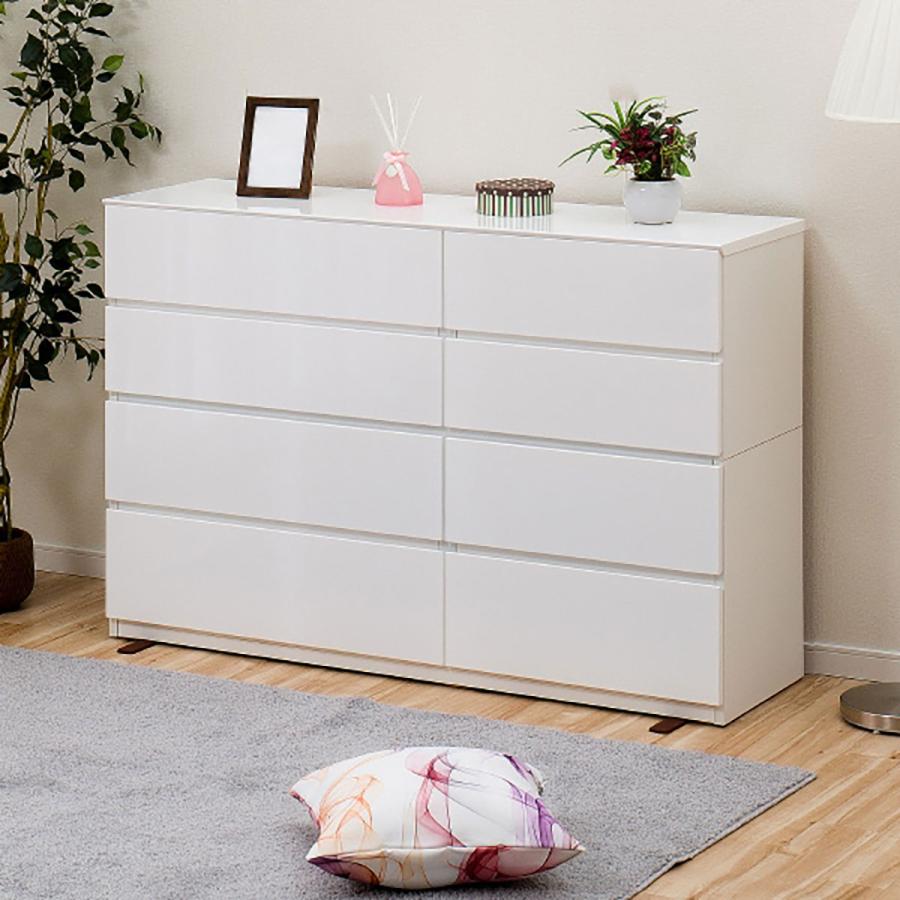 ニトリ（NITORI） ローチェスト(クエス 140-4LC WH) タンス たんす