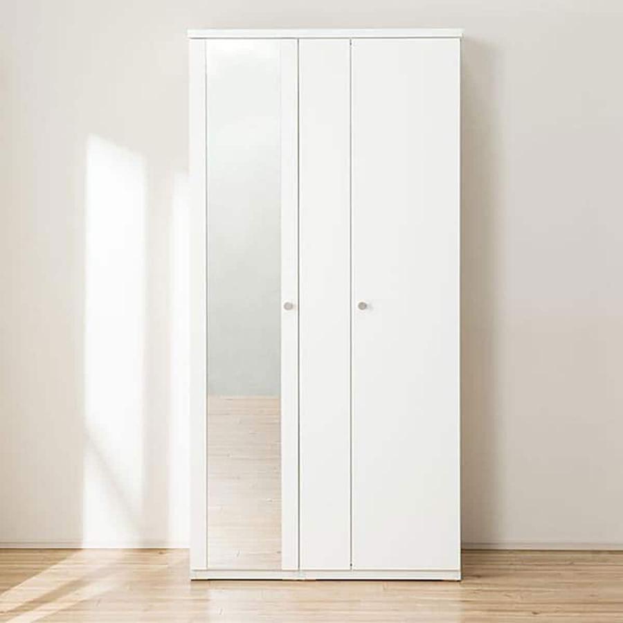 ニトリ（NITORI） ワードローブ(クエスT 100WR WH) ニトリ期間限定：4
