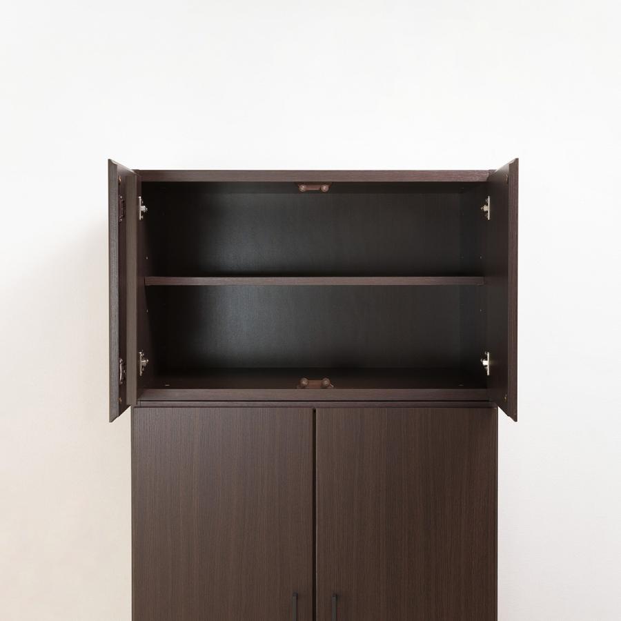 ニトリ（NITORI） ワードローブ上置きセット(アーデル2 80WR DBR