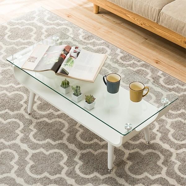 ニトリ（NITORI） 幅96cm センターテーブル(ノルディック2 9645 WH