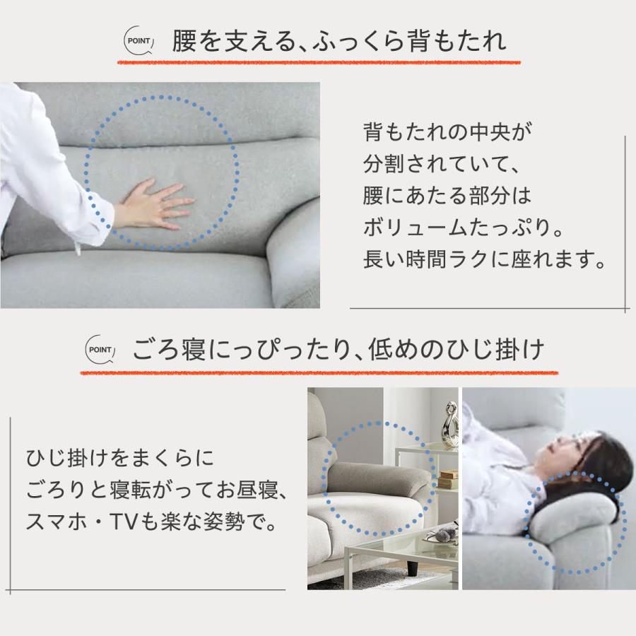 ニトリ（NITORI） 3人掛け布張りソファ(MK02 KD LGR) ニトリ期間限定