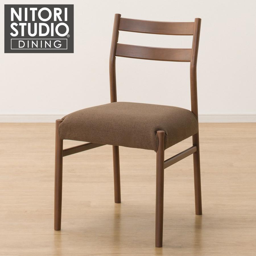 ニトリ（NITORI） ダイニングチェア(Nコレクション C-34H MBR/AQ-BR