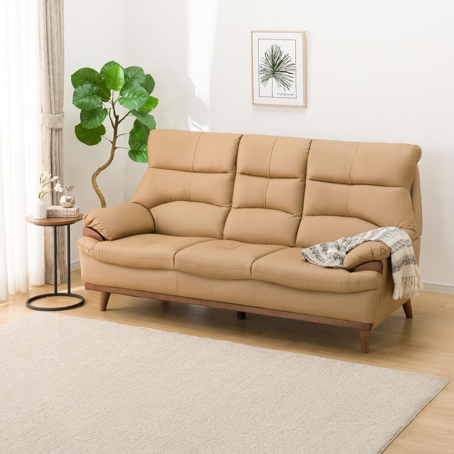 ニトリ（NITORI） 3人掛けソファ(PD02-2 革 MO) : ニトリ Yahoo!店