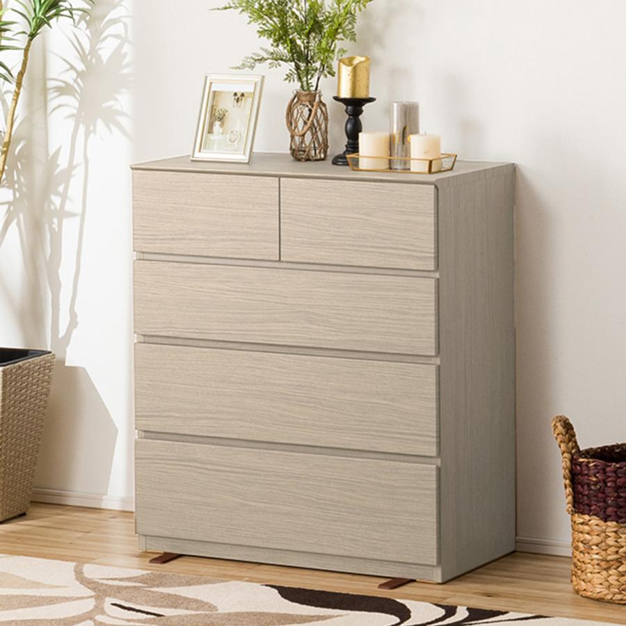 ニトリ（NITORI） ローチェスト(クエス 80-4LC GY) ニトリ期間限定：4