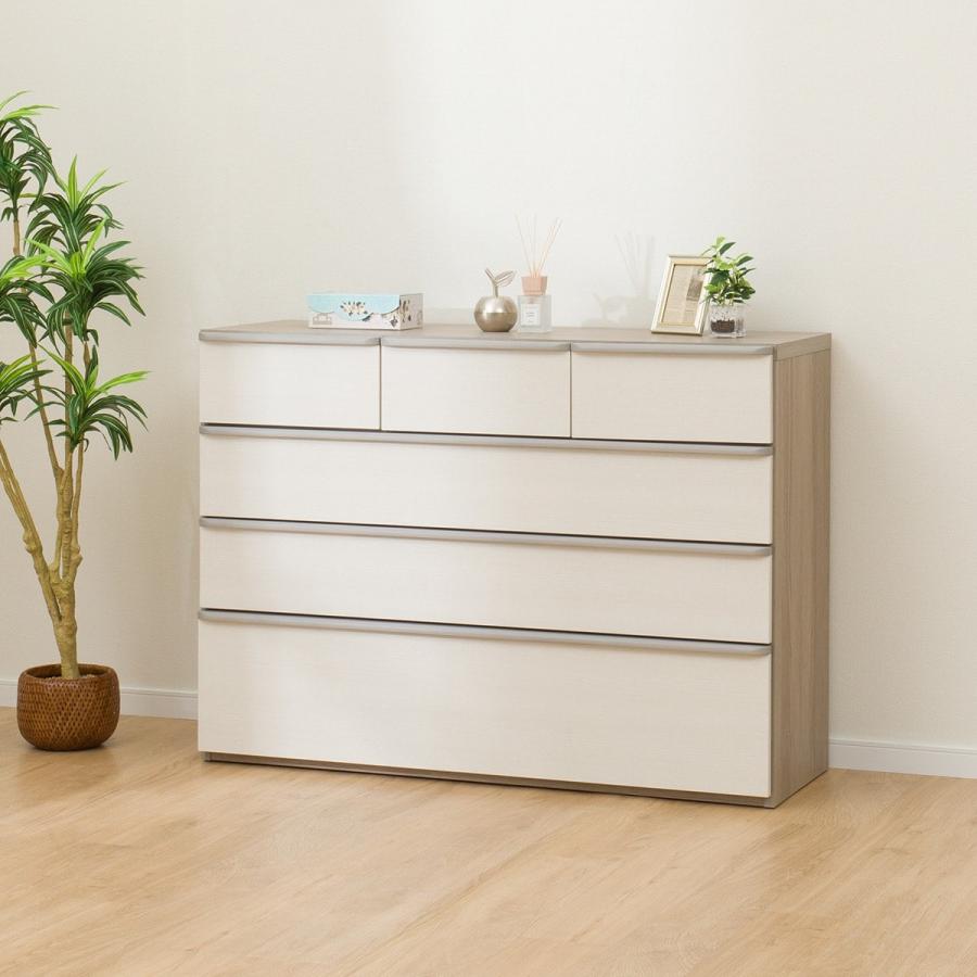 ニトリ（NITORI） ローチェスト(ニーズ3 120LC WW/GY) ニトリ期間限定