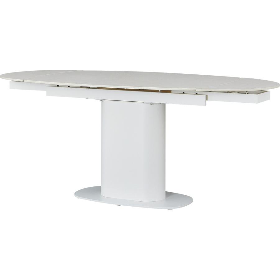 ニトリ（NITORI） セラミック楕円形伸縮ダイニングテーブル(TA111 120