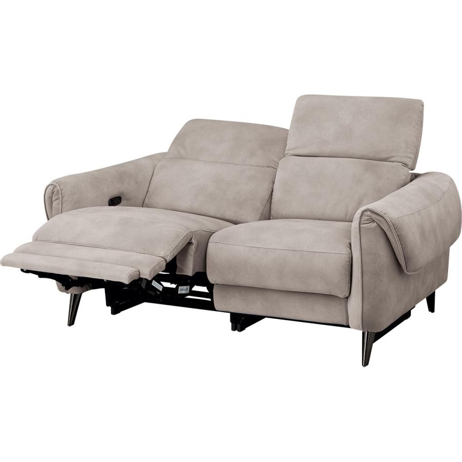 ニトリ（NITORI） 2人掛け布張り 右電動リクライニングソファ(LS04 PEY