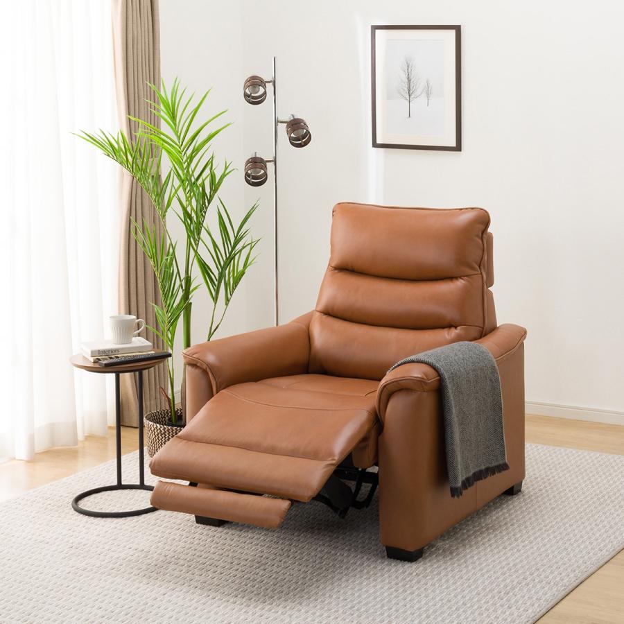 ニトリ（NITORI） 1人用電動リクライニングソファ(Nビリーバ3 厚革