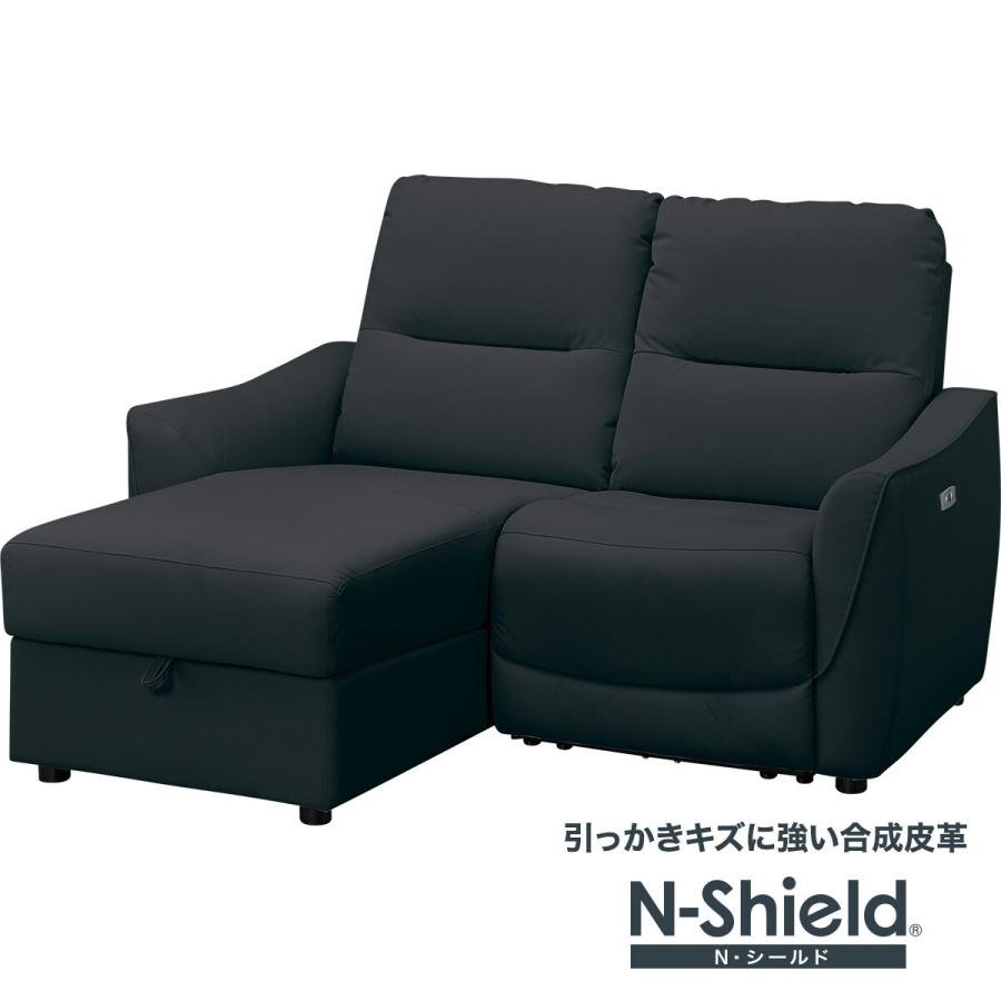 ニトリ（NITORI） 傷・汚れに強い合成皮革 2人掛け片側電動