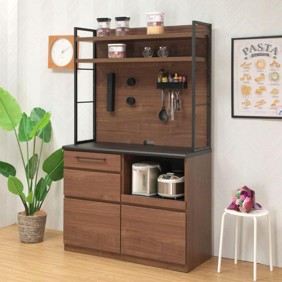 ニトリ（NITORI） マグネットパネル付キッチンボード (幅110cm WN