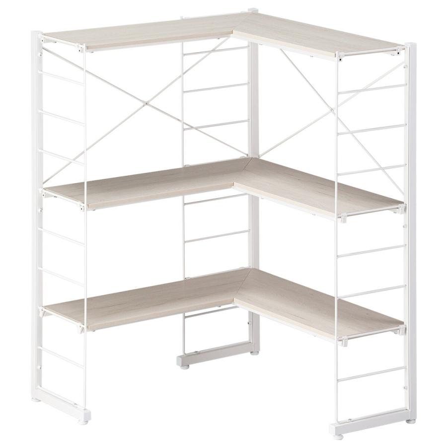 ニトリ（NITORI） 幅83cm ワイヤーシェルフ NP L型 ミドルタイプ