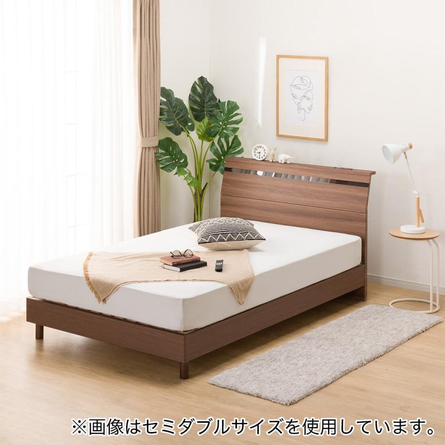 ニトリ（NITORI） ベッド ダブルベッドフレーム(EB-002 MBR LEG/LOW