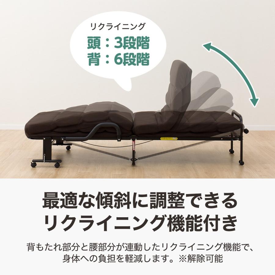 リクライニングベッド(OLBN2 BR)シングルより少しコンパクト ニトリ