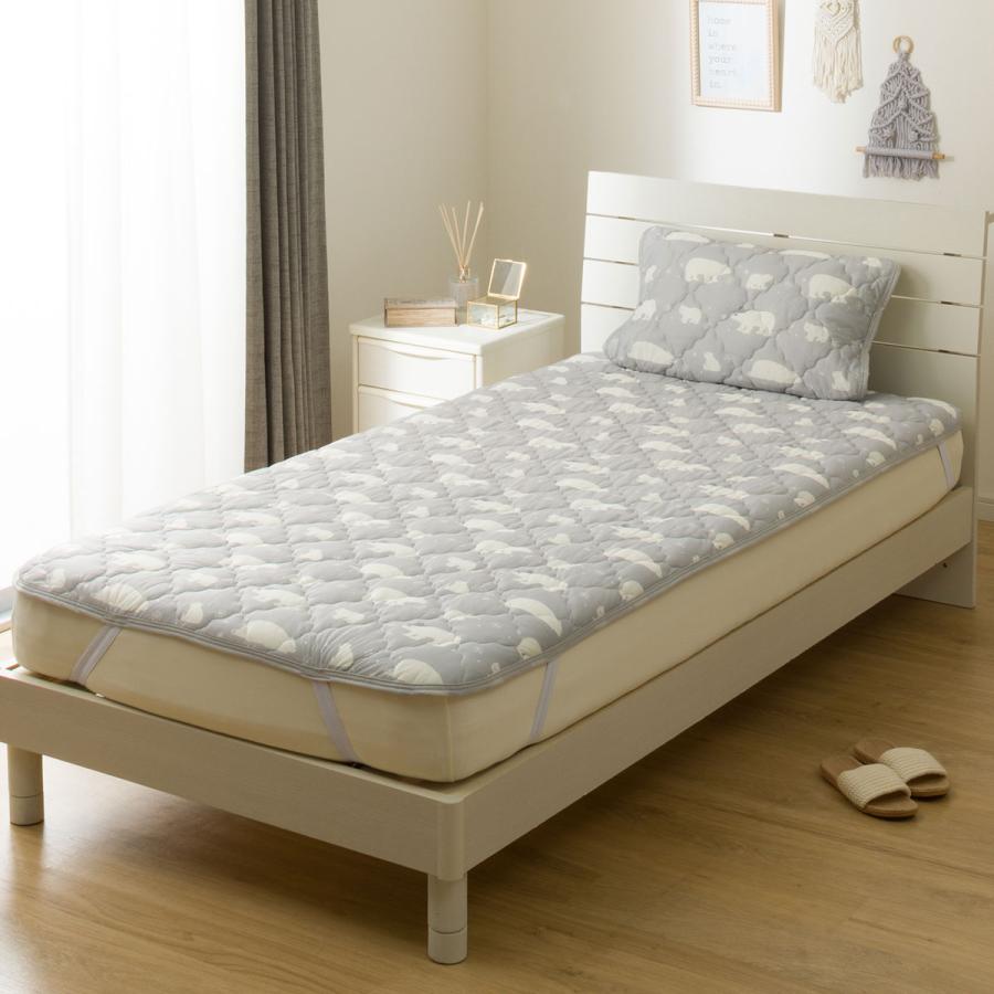 ニトリ（NITORI） 両面使える 敷パッド シングル(Nクール S2503 ベア S