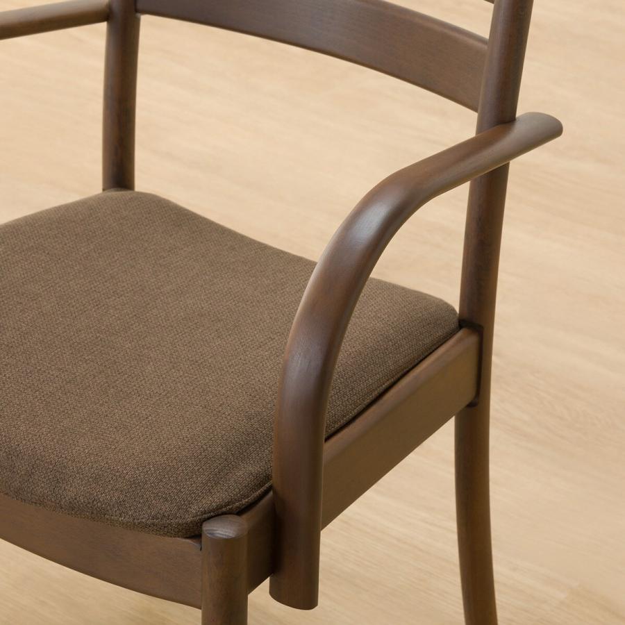 ニトリ（NITORI） ダイニングチェア(Nコレクション C-07肘付き MBR/AQ