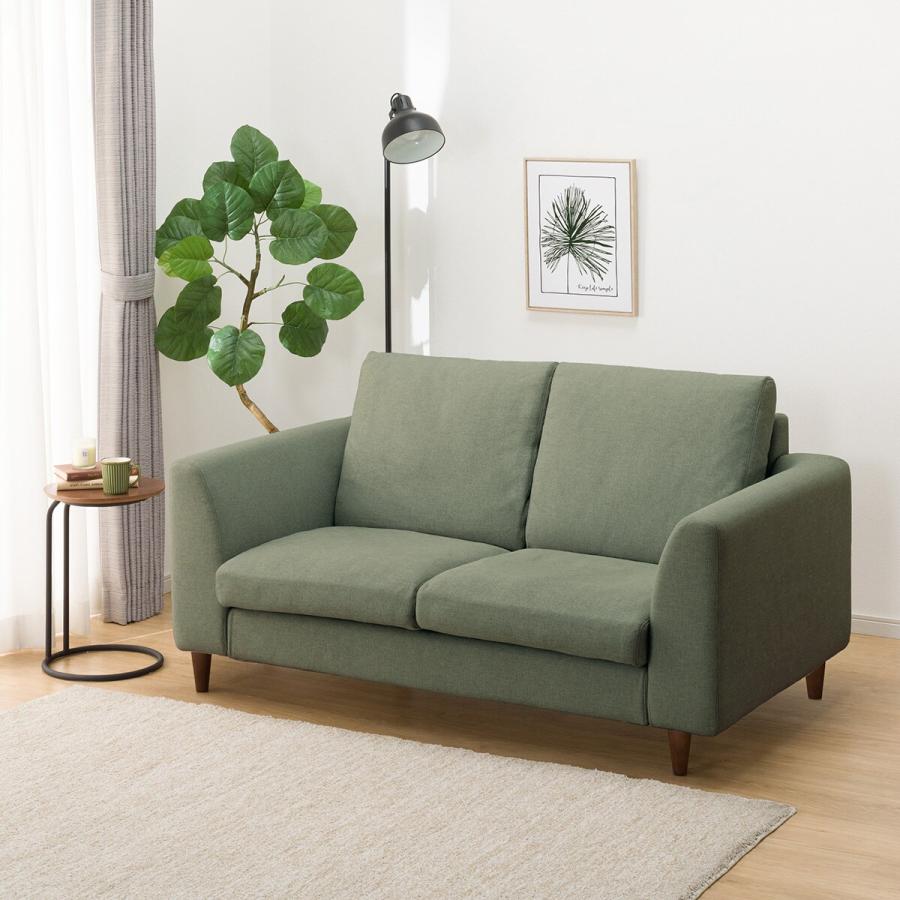 ニトリ（NITORI） ソファー ソファ 布張り2人掛けソファ 木脚タイプ