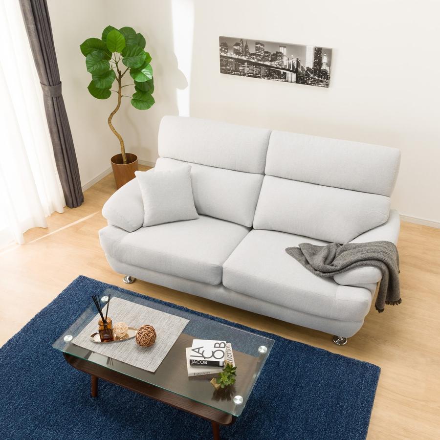 ニトリ（NITORI） 3人掛け布張りソファ(Nポケット BS13 AQ-LGY) ニトリ