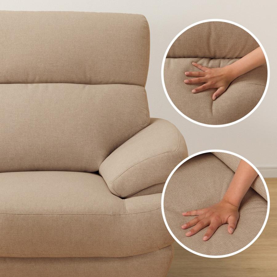 ニトリ（NITORI） 3人掛け布張りソファ(ポケット BS13 NシールドAQ-BE