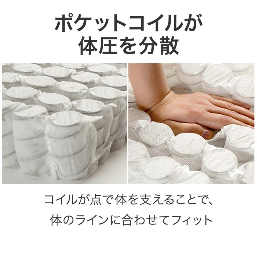 ニトリ（NITORI） マットレス セミダブル ポケットコイル マットレス(N