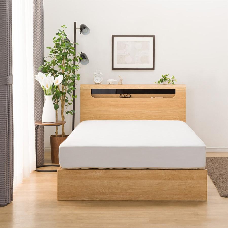 ニトリ（NITORI） セミダブルすのこベッドフレーム(EB-003 引出し収納