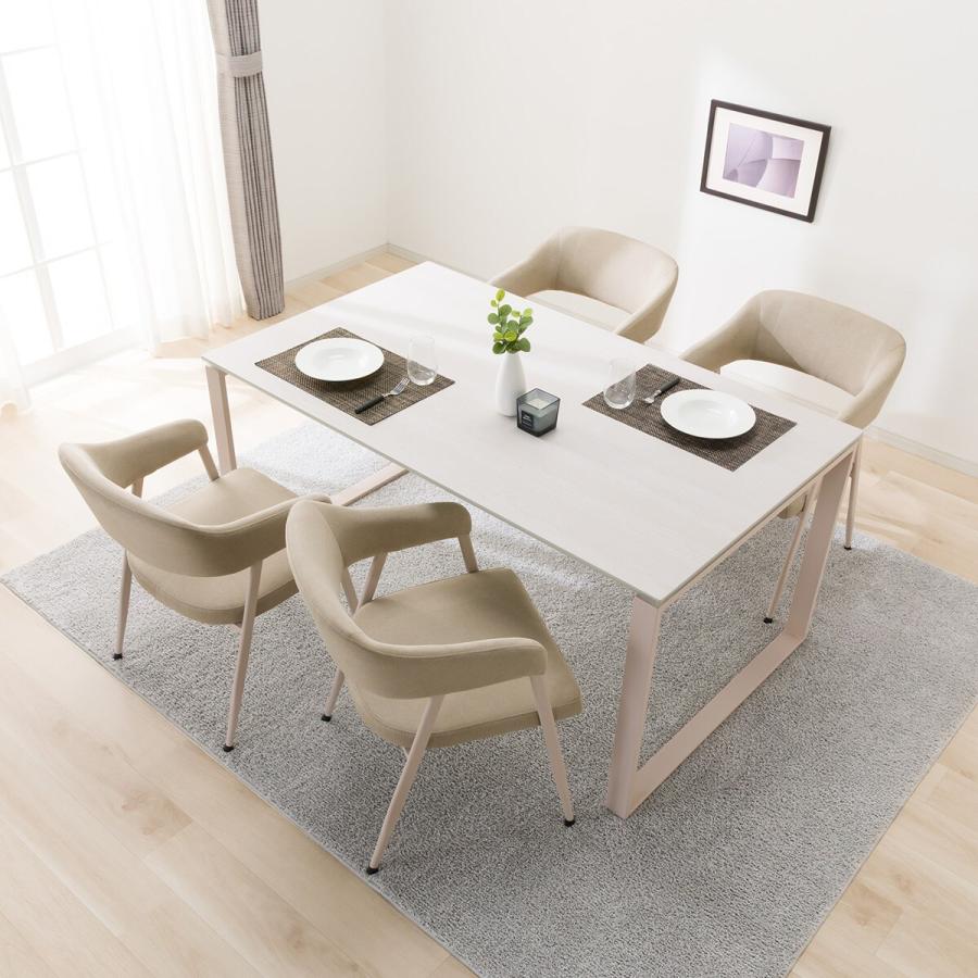 ニトリ（NITORI） セラミックダイニング5点テーブル(セーラル150/90