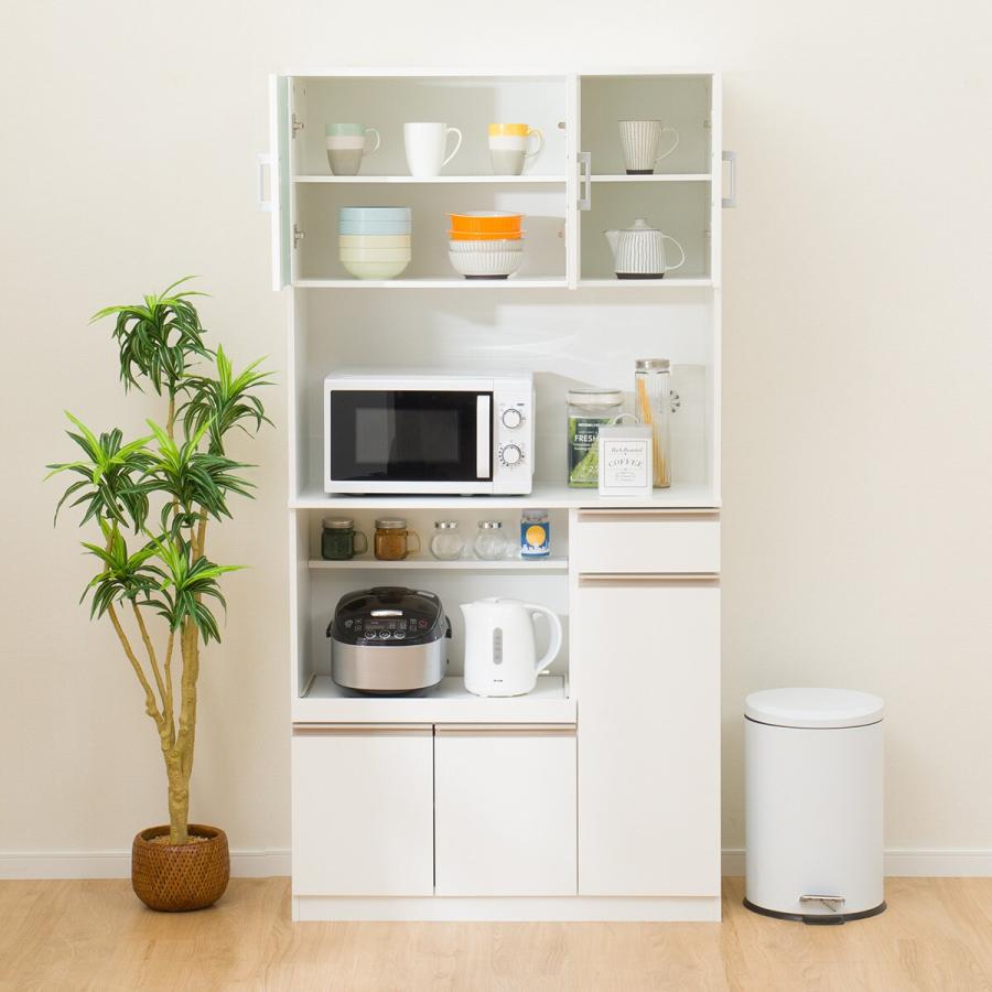 ニトリ（NITORI） レンジ台(フォルムS RE1890 WH) キッチンボード 食器