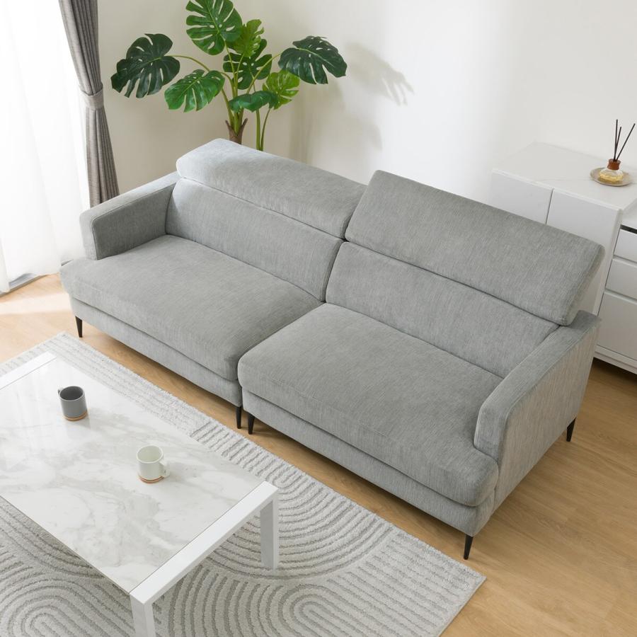 ニトリ（NITORI） 布張り3人掛けワイドソファ(サザーラ GY) : ニトリ