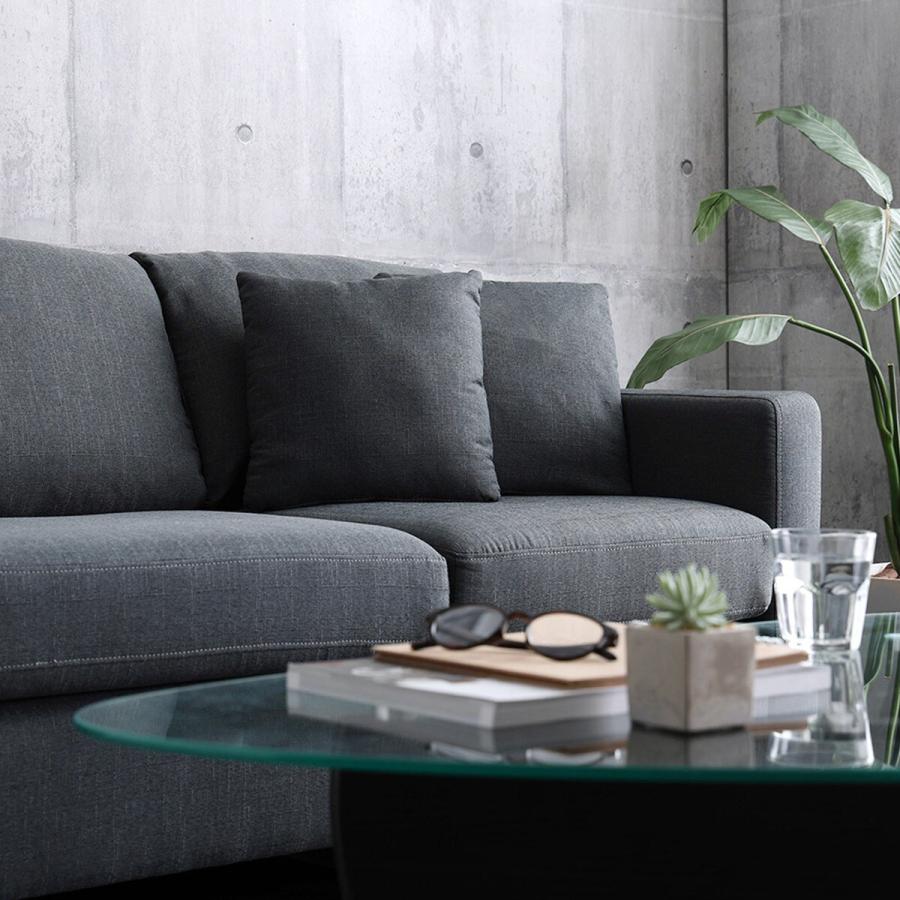 ニトリ（NITORI） カウチソファ (HT 3P CGY) ソファー ソファ 3人掛け