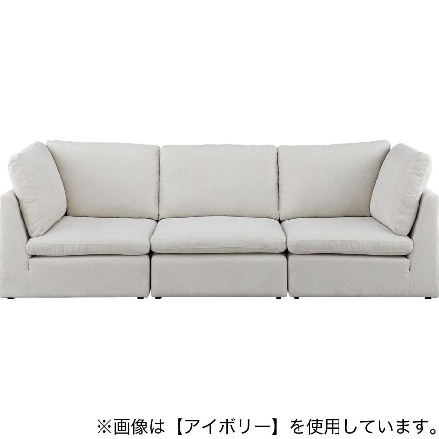 ニトリ（NITORI） 布張りワイド3人掛けソファ(SD11 LGY) : ニトリ