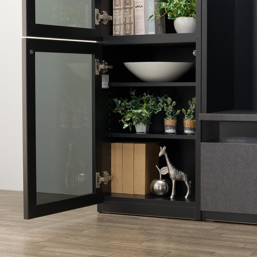 ニトリ（NITORI） ハイテレビボード3点セット(UF01 180/ガラスドア