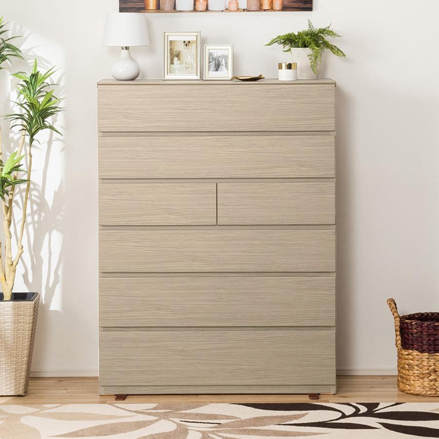 ニトリ（NITORI） ハイチェスト(クエス 100-6HC GY) ニトリ期間限定：4